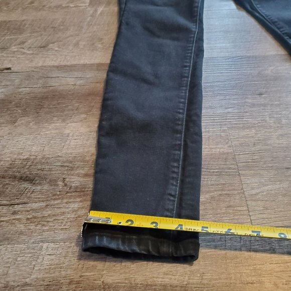 RUE 21 Black Denim Jeans Juniors 10R High Rise Jeggings Stretchy - Picture 5 of 8